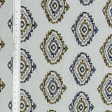 Gold N Grey Damask Jacquard Weave Textured Curtain Panels