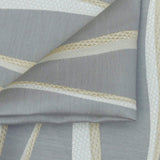 Ivory N Gold Stripes Jacquard Weave Textured Curtain Panels