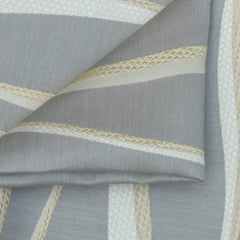 Ivory And Gold Jacquard Fabric By The Metre