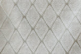 Greyish Beige Textured Diamonds Jacquard Curtain Panels