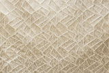 Beige Mosaics Textured Foil Printed Jacquard Curtain Panels