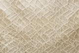 Beige Mosaics Foil Jacquard Fabric By The Metre