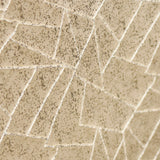 Beige Mosaics Foil Jacquard Fabric By The Metre