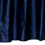 Navy Blue Pure Silk Dupioni Curtain Panels