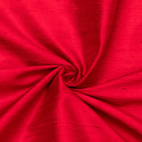 Blood Red Pure Silk Dupioni Curtain Panels