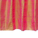 Gold & Pink Pure Silk Dupioni Curtain Panels