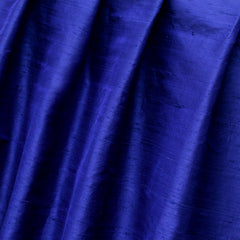 Royal Blue Pure Silk Dupioni Curtain Panels