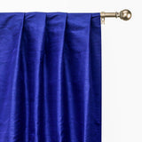 Royal Blue Pure Silk Dupioni Curtain Panels