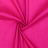 Fuchsia Pink Pure Silk Dupioni Curtain Panels