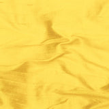 Bright Yellow Pure Silk Dupioni Curtain Panels
