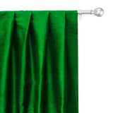 Emerald Green Pure Silk Dupioni Curtain Panels