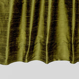Olive Green Pure Silk Dupioni Curtain Panels