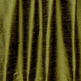 Olive Green Pure Silk Dupioni Curtain Panels