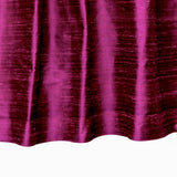 Dark Fuchsia Pink Pure Silk Dupioni Curtain Panels
