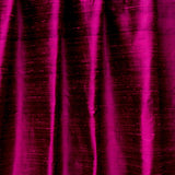 Dark Fuchsia Pink Pure Silk Dupioni Curtain Panels