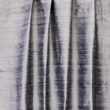 Silver Gray Pure Silk Dupioni Curtain Panels