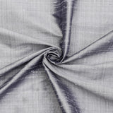 Silver Gray Pure Silk Dupioni Curtain Panels