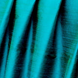 Turquoise Green Pure Silk Dupioni Curtain Panels