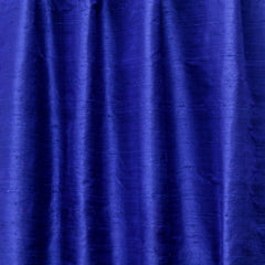 Royal Blue Pure Silk Dupioni Curtain Panels