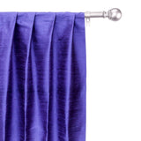 Purple Pure Silk Dupioni Curtain Panels