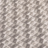 Beige Triangles Jacquard Weave Geometric Curtain Panels