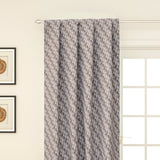 Beige Triangles Jacquard Velvet Fabric By The Metre