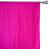 Fuchsia Pink Silk Dupioni Curtain Panels