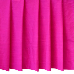 Fuchsia Pink Silk Dupioni Curtain Panels