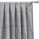 Grey Silk Dupioni Curtain Panels