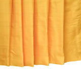 Bright Saffron Yellow Silk Dupioni Curtain Panels