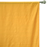 Bright Saffron Yellow Silk Dupioni Curtain Panels