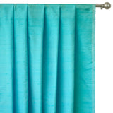 Sea Green Silk Dupioni Curtain Panels