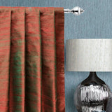 Red, Green Silk Dupioni Fabric By The Metre