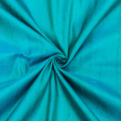 Peacock Green Blue Silk Dupioni Fabric