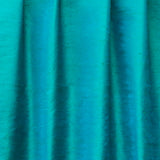 Peacock Green Blue Silk Dupioni Curtain Panels