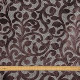 Brown Jacquard Velvet Flower Jacquard Velvet Fabric By The Metre