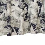 Abstract Triangles Printed Cotton Embroidery Curtain Panels