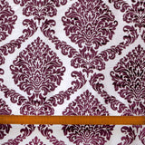 Purple Burntout Velvet Fabric By The Metre