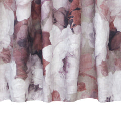 Dreamy Roses Purple, Maroon Printed Cotton Curtain Panels