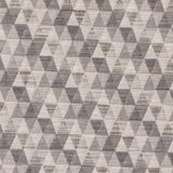 Beige Triangles Jacquard Weave Geometric Curtain Panels