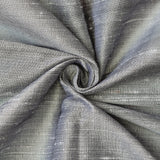 Grey Silk Dupioni Curtain Panels