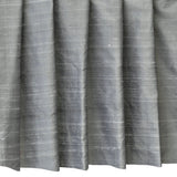 Grey Silk Dupioni Curtain Panels