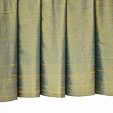 Turquoise & Gold Silk Dupioni Curtain Panels