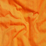 Saffron Orange Silk Dupioni Curtain Panels