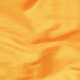 Bright Saffron Yellow Silk Dupioni Curtain Panels