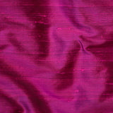 Dark Fuchsia Pink Silk Dupioni Curtain Panels