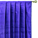 Bright Blue Silk Dupioni Curtain Panels