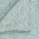 Teal Jacquard Fabric By The Metre