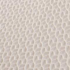 Cream Hexagon Jacquard Fabric By The Metre