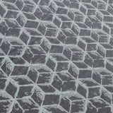 Shaded of Gray Blocks Jacquard Weave Curtain Panels